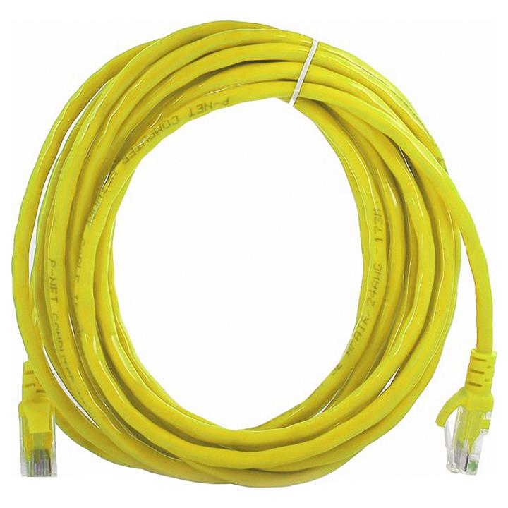 کابل شبکه دی لینک 15 متری کت 6 بدون شیلد D-Link NCB-C6UYELR1-15 CAT6 UTP Patch Cord 24AWG Network Cable 15m